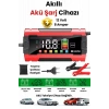 12v 8a Akıllı Akü Şarj Cihazı 12v 8a Lcd Ekranlı Pulse Repair Otomatik Akü Şarj & Desülfatör