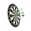 15 İnç Dart Tahtası 4 Metal Uçlu Dart Oku Dayanıklı Ahşap Gövde