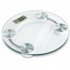 150 Kg Kapasiteli Yuvarlak Şeffaf Dijital Banyo Cam Baskül Terazi Tartı