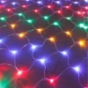 1x2 Metre Dekoratif File Ağ Perde 192 LED 8 Animasyonlu Farklı Işık Modu RGB Fişli