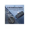 2 Adet Profesyonel Kablosuz Yaka Mikrofonu Lighting Uyumlu Manyetik Klipsli