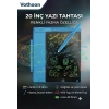 20 Inc Renkli Lcd Grafik Dijital Kalemli Çizim Tableti Yazı Tahta Not Yazma Eğitim Tableti Mavi