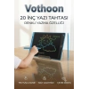 20 Inc Renkli Lcd Grafik Dijital Kalemli Çizim Tableti Yazı Tahta Not Yazma Eğitim Tableti Mavi