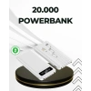 20.000mah Taşınabilir Powerbank Pd Teknolojili Çift Usb Çıkışlı