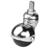 205 - 40 Mm Küre Krom Vidalı Teker 4 Adet