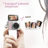 2k Mini Dijital Retro Video Kamera Flaşlı Dijital Vlog Mini Fotoğraf Makinesi Türkçe Menü Pembe