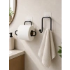 2’li Yapışkanlı Banyo Düzenleme Seti Rulo Kağıt Tutucu Ve Havlu Askılığı