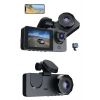 3 Kameralı 2 İnç 1080p Araç İçi Kamera Sürüş Kamerası Carplay