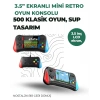 3.5 İnç Ekranlı Klasik Oyun Konsolu – 500 Dahili Oyun