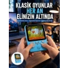3.5 İnç Mini Atari Taşınabilir Oyun Konsolu 666 Adet Retro Oyun Yeni Nesil