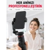 360° Aı Akıllı Takipli Selfie Stick Gimbal Stabilizatör Bluetooth Kumandalı Uzayabilir Telefon Tripodu