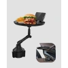 360° Döner Araç Bardaklık Tepsisi Geniş Yemek Alanlı Telefon Standlı