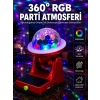 360° Rgb Led Disco Işığı Ayarlanabilir Başlıklı Güneş Enerjili Projektör Lamba