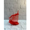 3d El Formlu İnsan Figürü Kırmızı Soyut Tasarım Dekoratif Biblo 12x18 Cm