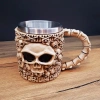 3d Tasarımlı İskelet Kupa Bardak