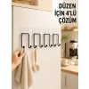 4 Adet Yapışkanlı Askı Çok Amaçlı Mutfak Banyo Düzenleyici Askılık