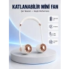 5 Kanatlı Sessiz Mini Fan 3 Vitesli Katlanabilir Asılabilir