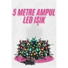 5 Metre Ampul Led Işık Renkli Rgb Çok Renkli Led Aydınlatma