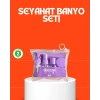 5 Parça Seyahat Kişisel Bakım Seti Şişe Sprey Krem Kutulu