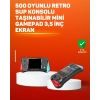 500 Oyunlu El Tipi Taşınabilir Oyun Konsolu – Şarjlı Ve Tv Bağlantılı Model
