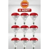 (6 Adet) 150w Kızılötesi Isıtıcılı Hayvan Isıtma Ve Kuluçka Lambası (kırmızı Işık) E27 (kalın Duy)