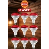 (6 Adet) 250w Kızılötesi Isıtıcılı Hayvan Isıtma Ve Kuluçka Lambası (kırmızı Işık) E27 (kalın Duy)