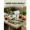 8 Başlıklı Şarjlı Masaj Tabancası 6 Kademeli Hız Ayarlı Derin Doku Kas Masaj Aleti
