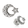 925 Ayar Gümüş Telkari Ay Yıldız Rozet Brs98121018 (599)
