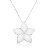 925 Ayar Gümüş Yasemin Çiçeği Kadın Gümüş Kolye T6758 (599599)