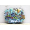 Ahşap İstanbul Temalı Magnet - Model 11