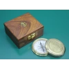 Ahşap Kutulu Pirinç Pusula Model 9