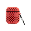 Airpods 2 (2.nesil) Spor Delikli Kılıf - Kırmızı-siyah