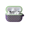 Airpods Pro 2 (2.nesil) Spor Delikli Kılıf - Lila-yeşil