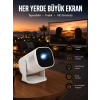 Akıllı Projeksiyon Powerbankli Taşınabilir Sinema Projektörü 4k Hd Kaliteli Yeni Nesil