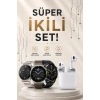 Akıllı Saat Ve Kulaklık Seti Dokunmatik Ekran 5.0 Bluetooth Bağlantılı Sesli Görüşme