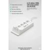 Akım Korumalı Kablosuz Şarjlı Masaüstü Priz | 4 Priz, 4 Usb, 2 Type-c