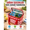 Alüminyum Folyo İç Yüzeyli Termos Çanta Kamp Plaj Market Ve Piknik Çantası