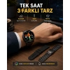 Amoled Ekranlı Akıllı Saat – 3 Kordon Seçenekli, Suya Dayanıklı, Kalp Atış Ve Uyku Takip Özellikli