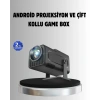 Android Projeksiyon Game Box – 1280x720p Hd Çözünürlük, Bluetooth,hdmı Ve Usb Girişli