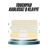 Android Ve İos Uyumlu Bluetooth Klavye Touchpad Slim Kablosuz Wifi Q Klavye