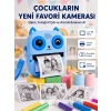 Anında Baskılı Çocuk Fotoğraf Makinesi Termal Yazıcılı Selfie Kamerası