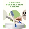 Anti-statik Saç Tarağı – Kolay Temizlenebilir, Silikon Masaj Uçlu, Kompakt Boyut