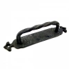 Antika Tarz Dekoratif Pirinç Burgulu Çekme Kol - 205x33 Mm, Oksit