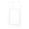 Apple İphone 11 Kılıf Kart Şeffaf Silikon - Şeffaf