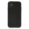 Apple İphone 11 Kılıf Nano İçi Kadife Silikon - Siyah