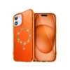 Apple İphone 11 Live Diamond Magsafe Kapak - Turuncu