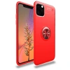 Apple İphone 11 Pro Kılıf Range Yüzüklü Silikon - Kırmızı