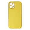 Apple İphone 12 Pro Kılıf Coco Deri Silikon Kapak - Sarı