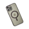 Apple İphone 12 Pro Kılıf Magneticsafe Lazer Silikon - Siyah