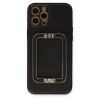 Apple İphone 12 Pro Max Kılıf Coco Elit Kapak - Siyah